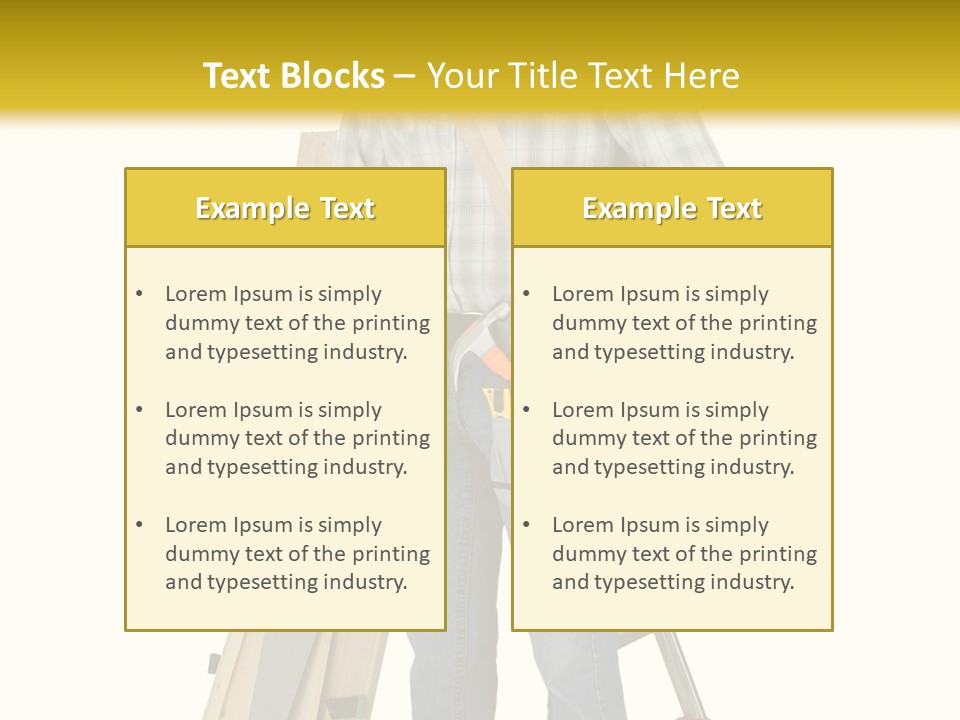 Builder Man Occupation PowerPoint Template