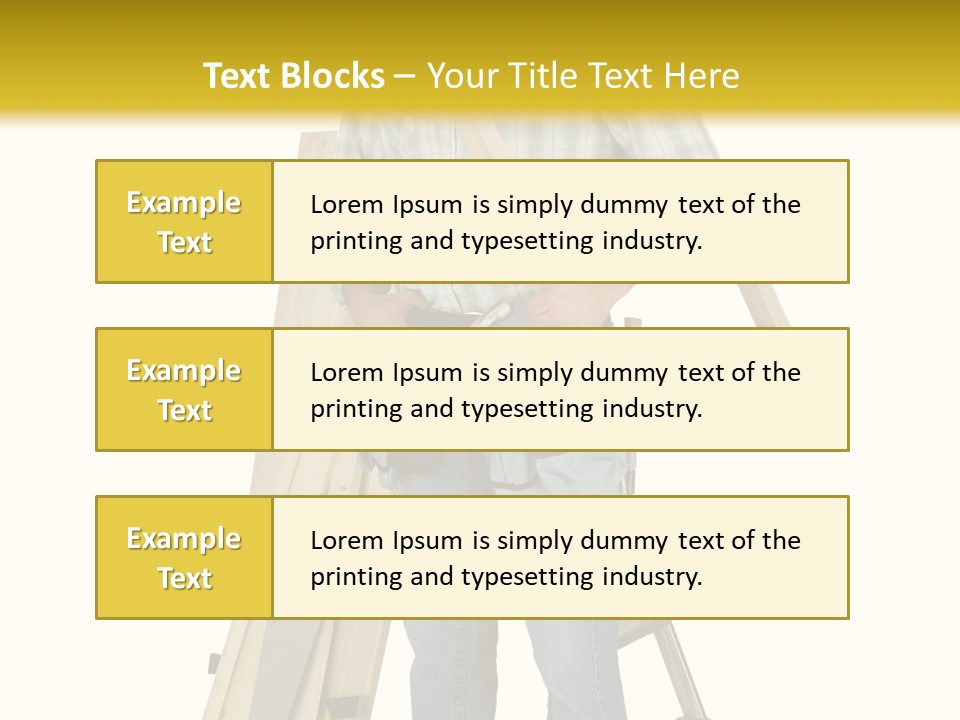 Builder Man Occupation PowerPoint Template