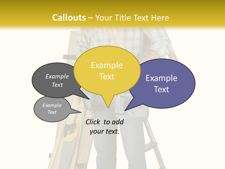 Builder Man Occupation PowerPoint Template