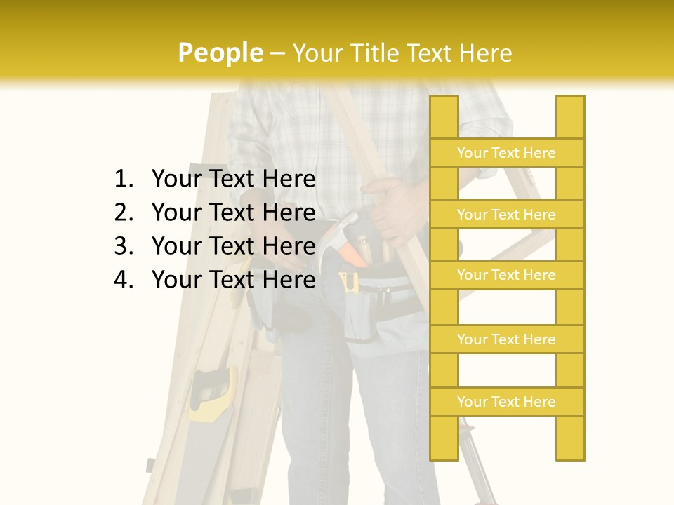 Builder Man Occupation PowerPoint Template