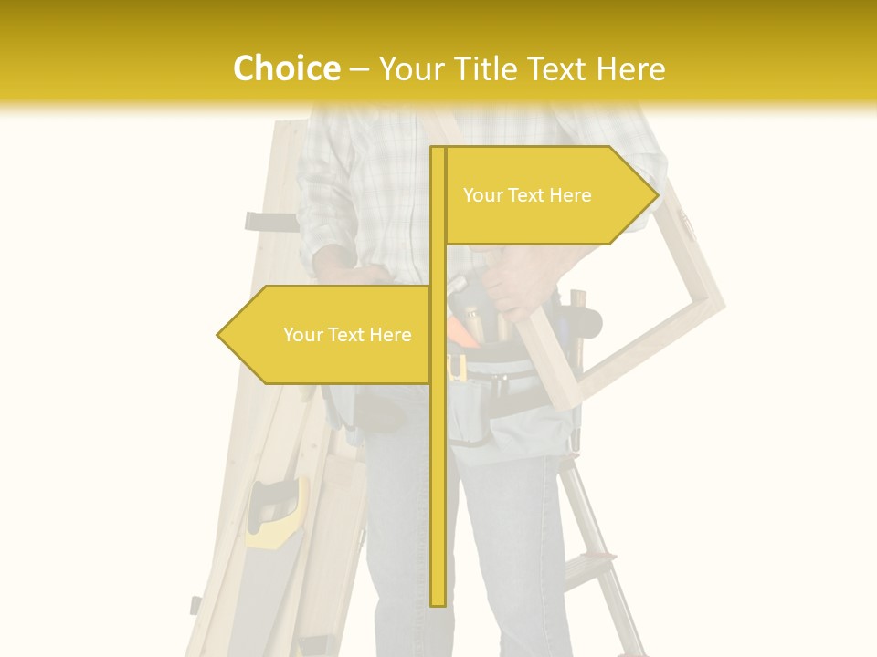 Builder Man Occupation PowerPoint Template