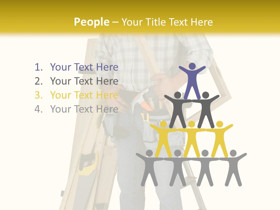 Builder Man Occupation PowerPoint Template