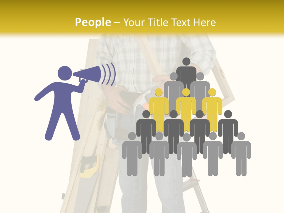 Builder Man Occupation PowerPoint Template