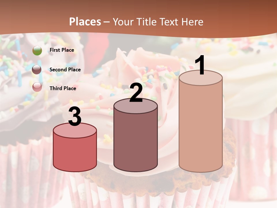 Frosting Cupcake Vanilla PowerPoint Template