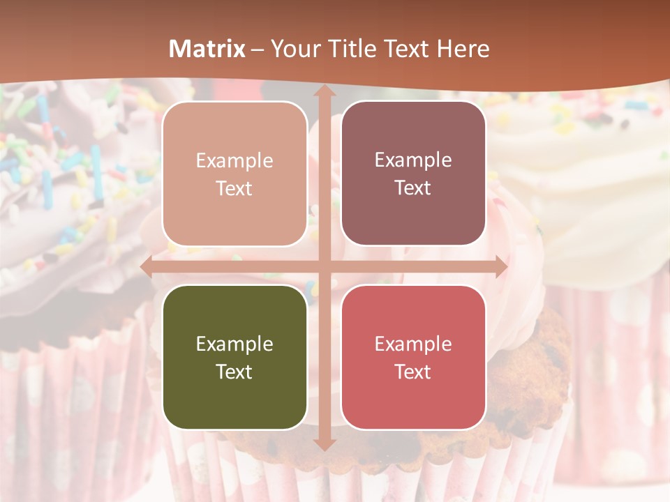 Frosting Cupcake Vanilla PowerPoint Template
