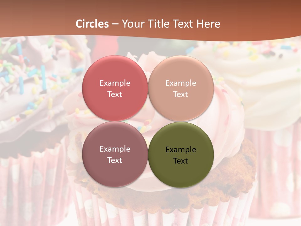 Frosting Cupcake Vanilla PowerPoint Template