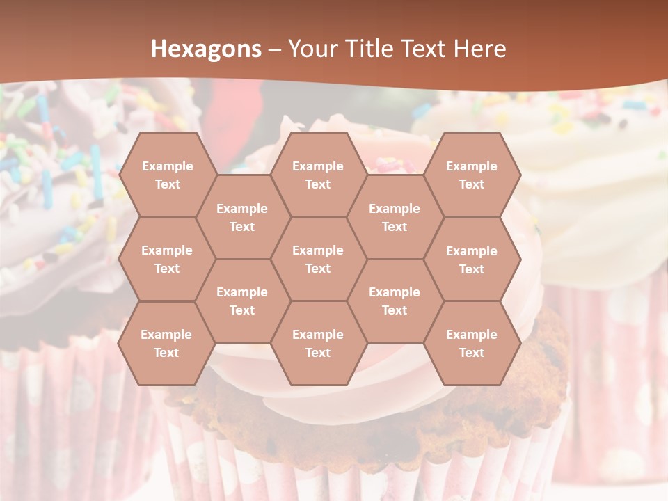 Frosting Cupcake Vanilla PowerPoint Template