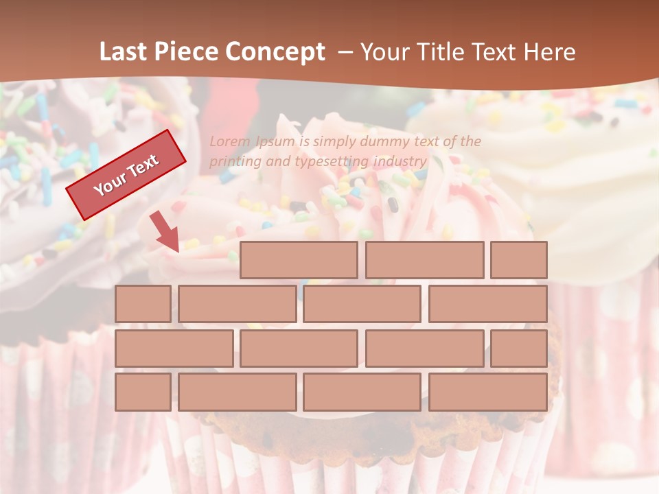 Frosting Cupcake Vanilla PowerPoint Template