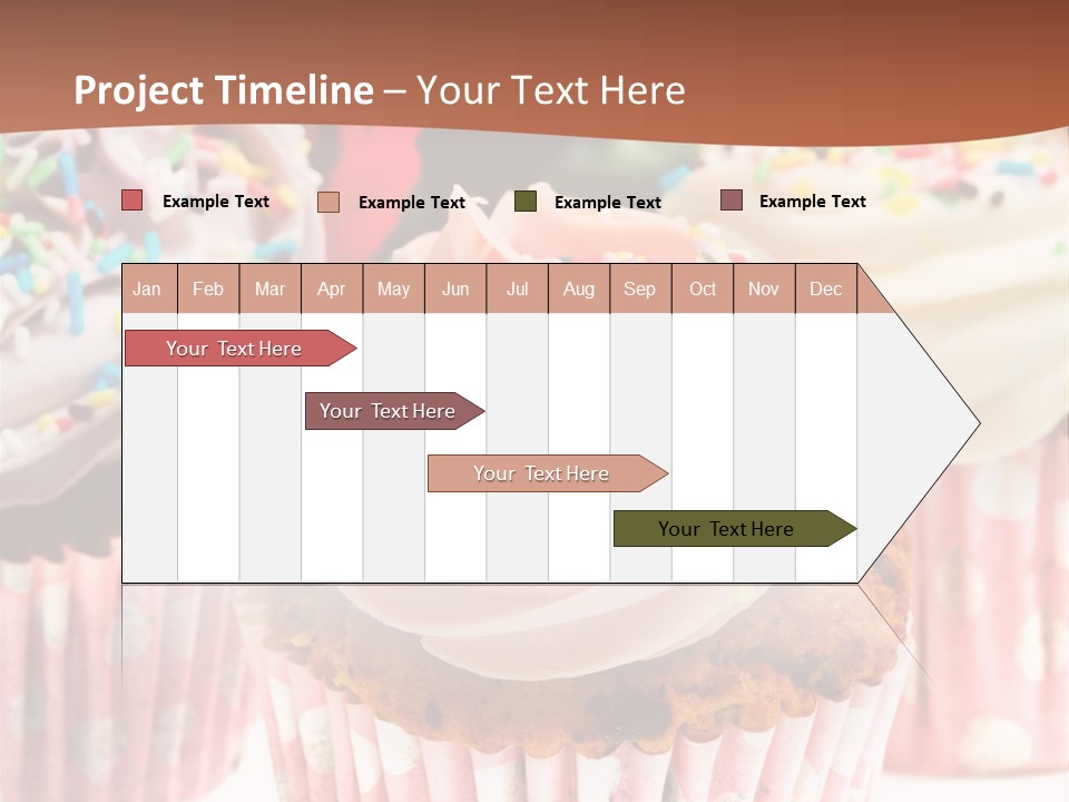 Frosting Cupcake Vanilla PowerPoint Template