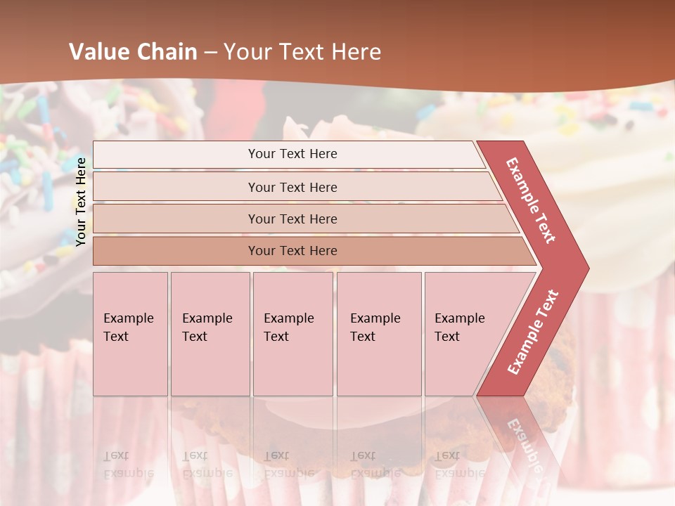 Frosting Cupcake Vanilla PowerPoint Template