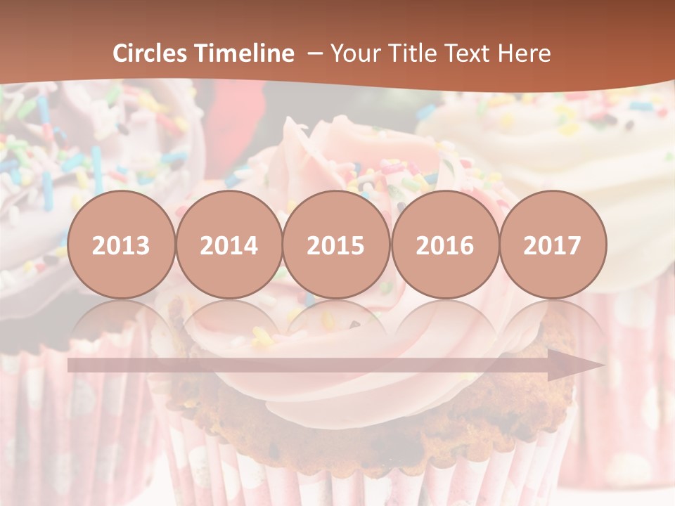 Frosting Cupcake Vanilla PowerPoint Template