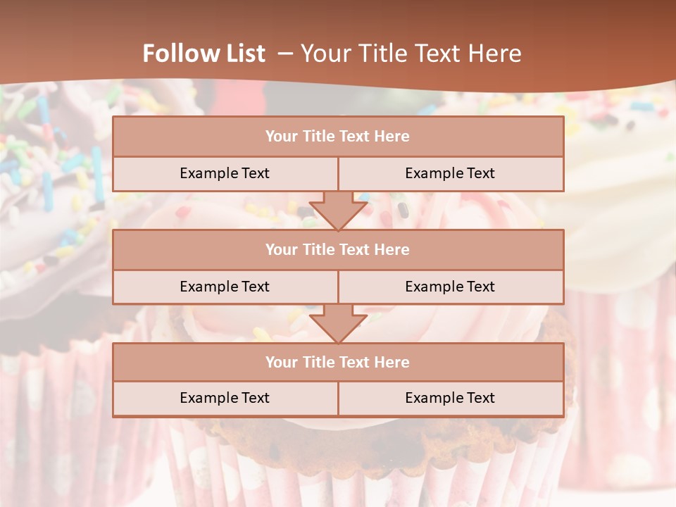Frosting Cupcake Vanilla PowerPoint Template