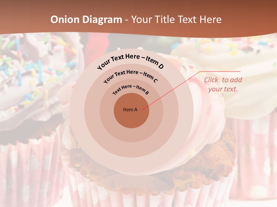 Frosting Cupcake Vanilla PowerPoint Template