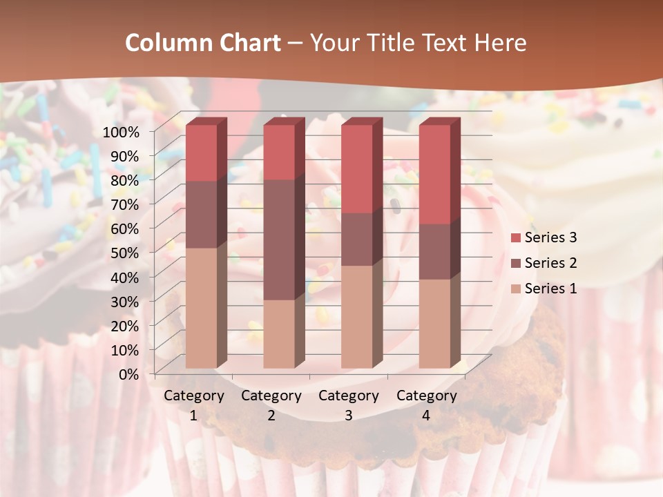 Frosting Cupcake Vanilla PowerPoint Template
