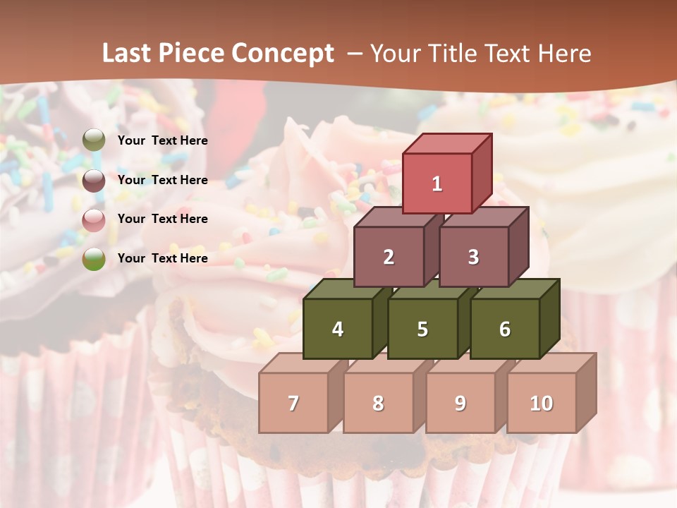 Frosting Cupcake Vanilla PowerPoint Template