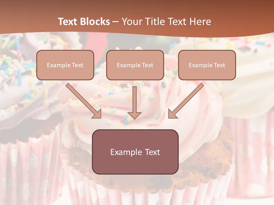 Frosting Cupcake Vanilla PowerPoint Template