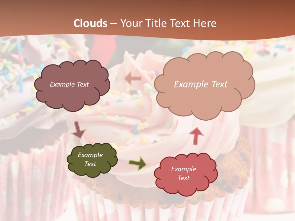 Frosting Cupcake Vanilla PowerPoint Template