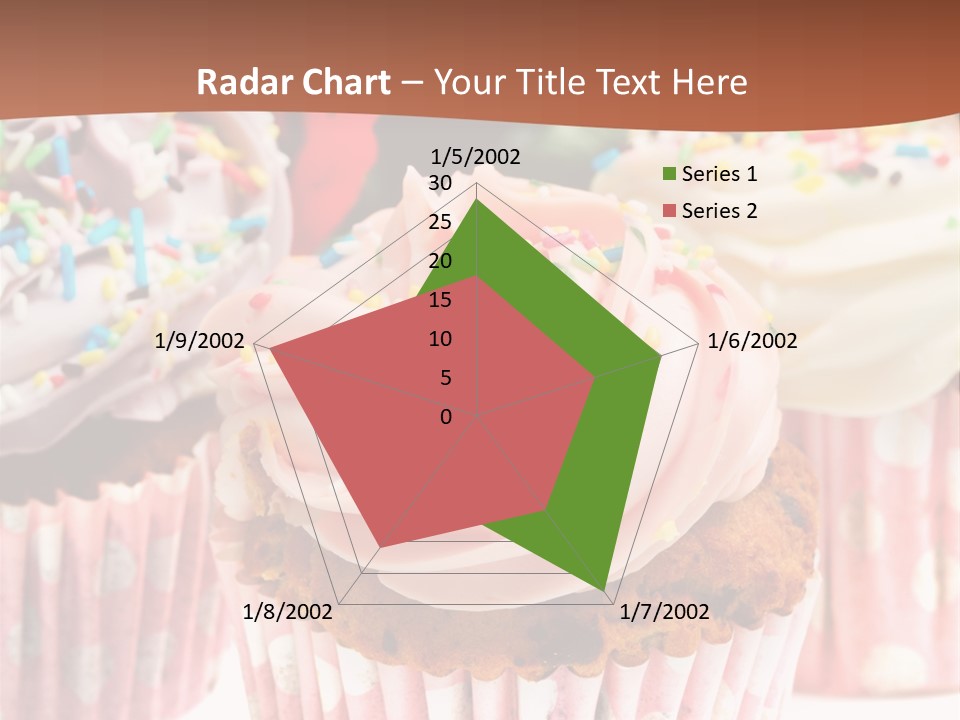 Frosting Cupcake Vanilla PowerPoint Template
