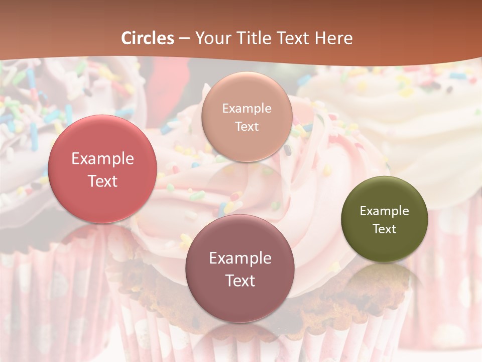 Frosting Cupcake Vanilla PowerPoint Template