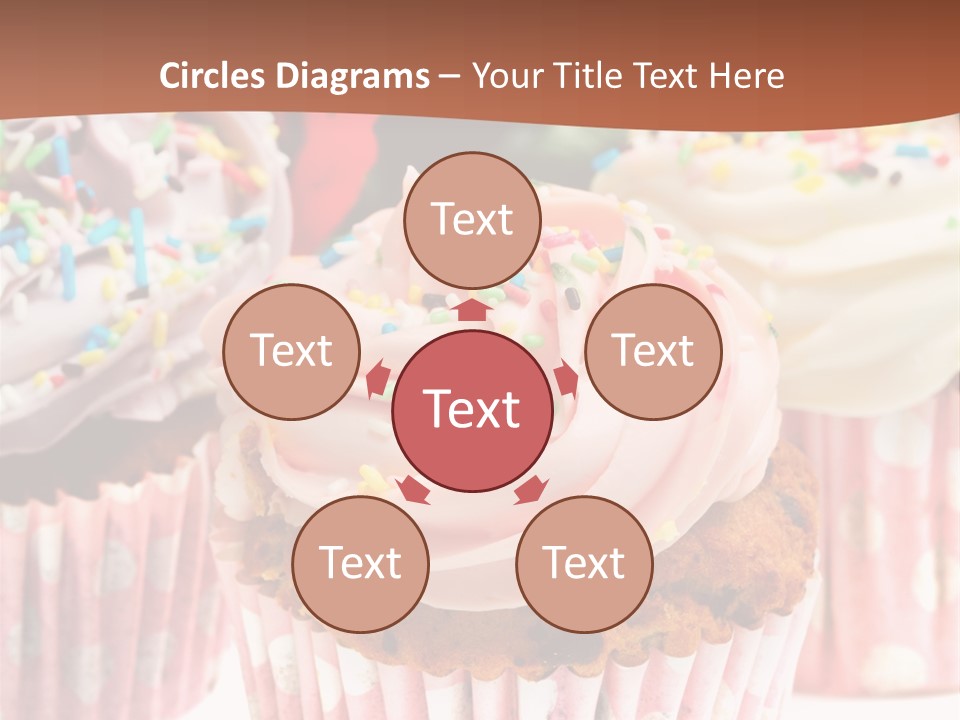 Frosting Cupcake Vanilla PowerPoint Template