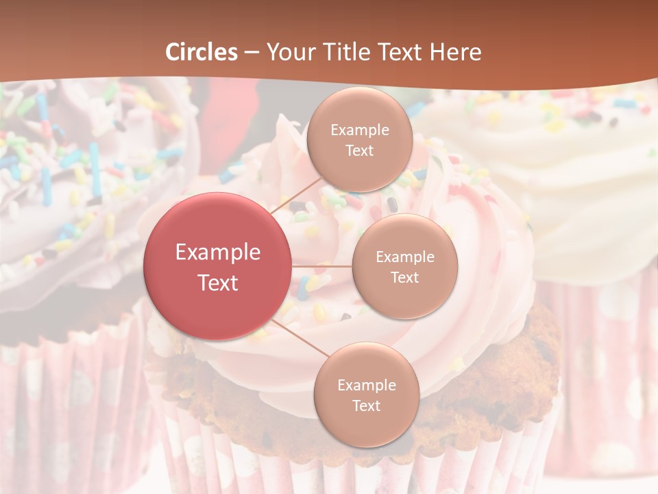 Frosting Cupcake Vanilla PowerPoint Template
