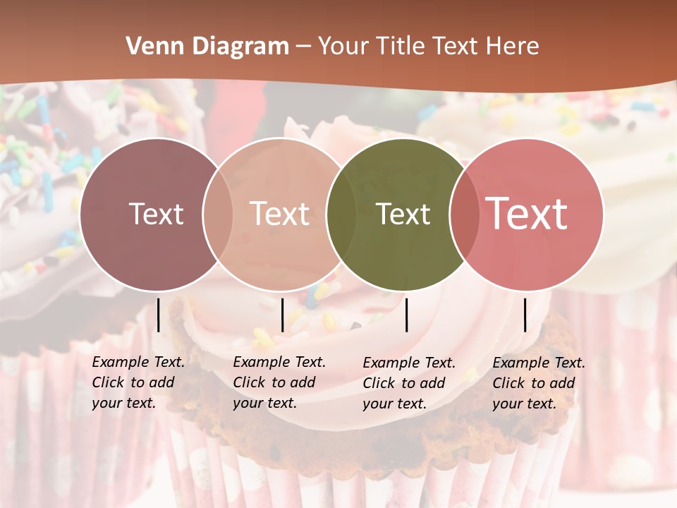 Frosting Cupcake Vanilla PowerPoint Template