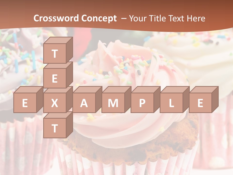 Frosting Cupcake Vanilla PowerPoint Template