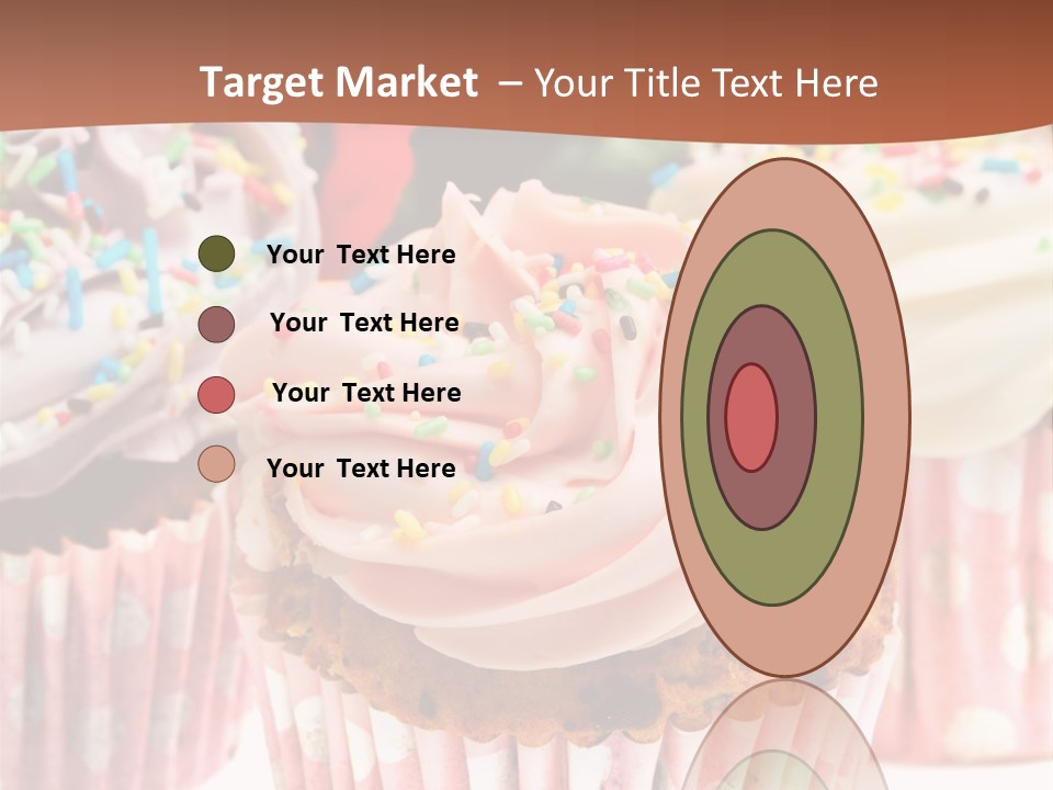 Frosting Cupcake Vanilla PowerPoint Template