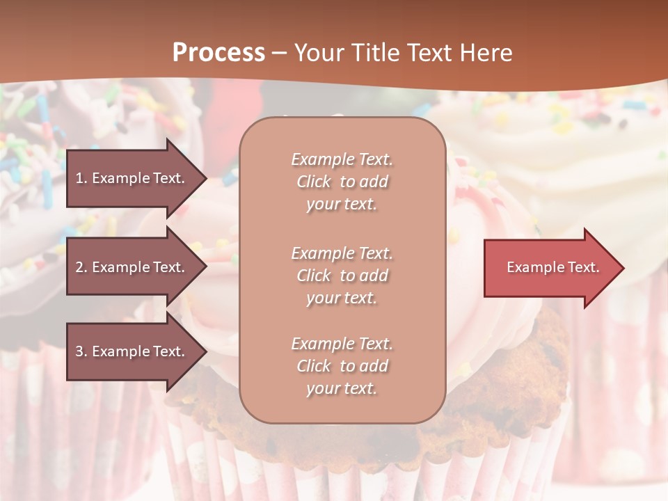 Frosting Cupcake Vanilla PowerPoint Template