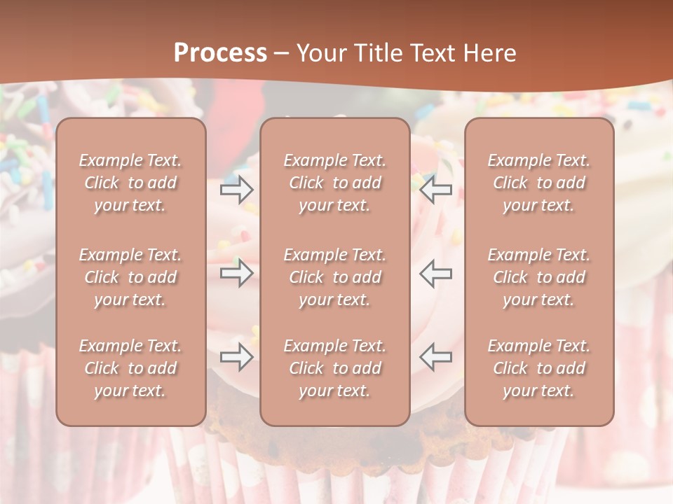 Frosting Cupcake Vanilla PowerPoint Template