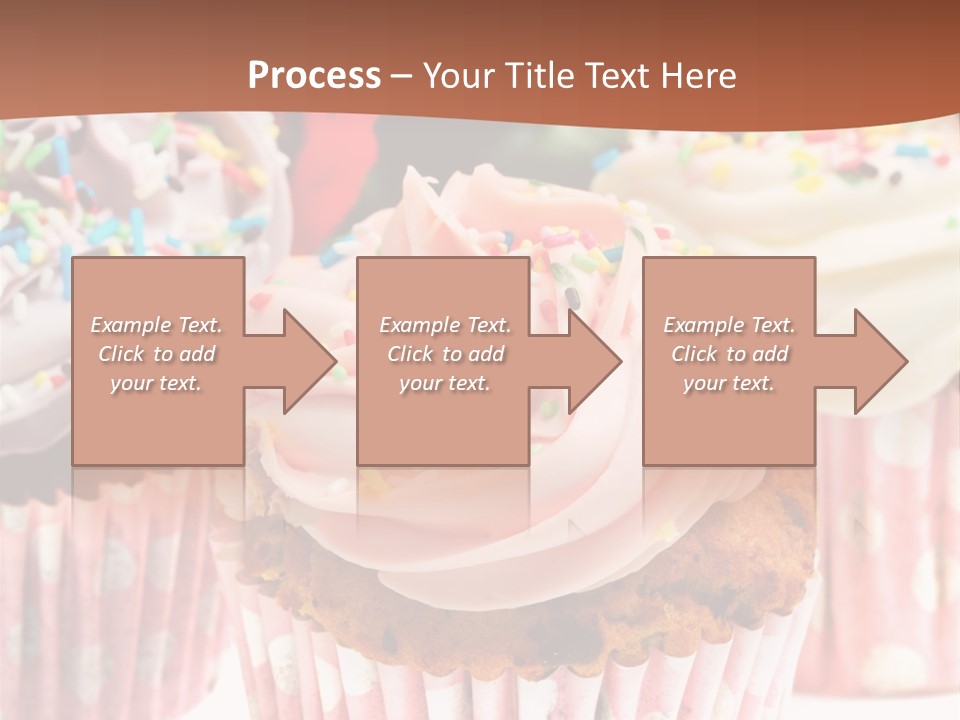 Frosting Cupcake Vanilla PowerPoint Template