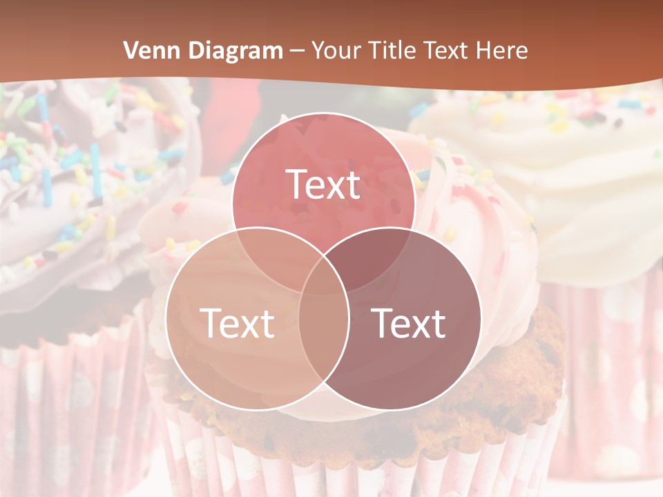 Frosting Cupcake Vanilla PowerPoint Template