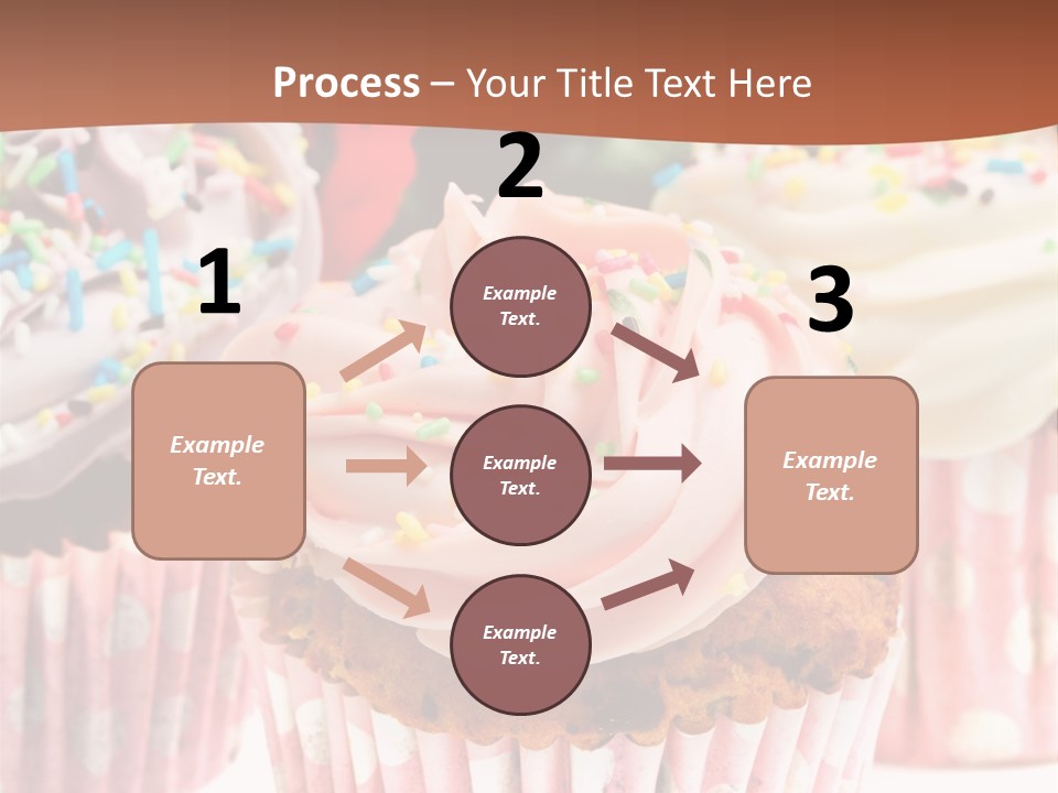 Frosting Cupcake Vanilla PowerPoint Template