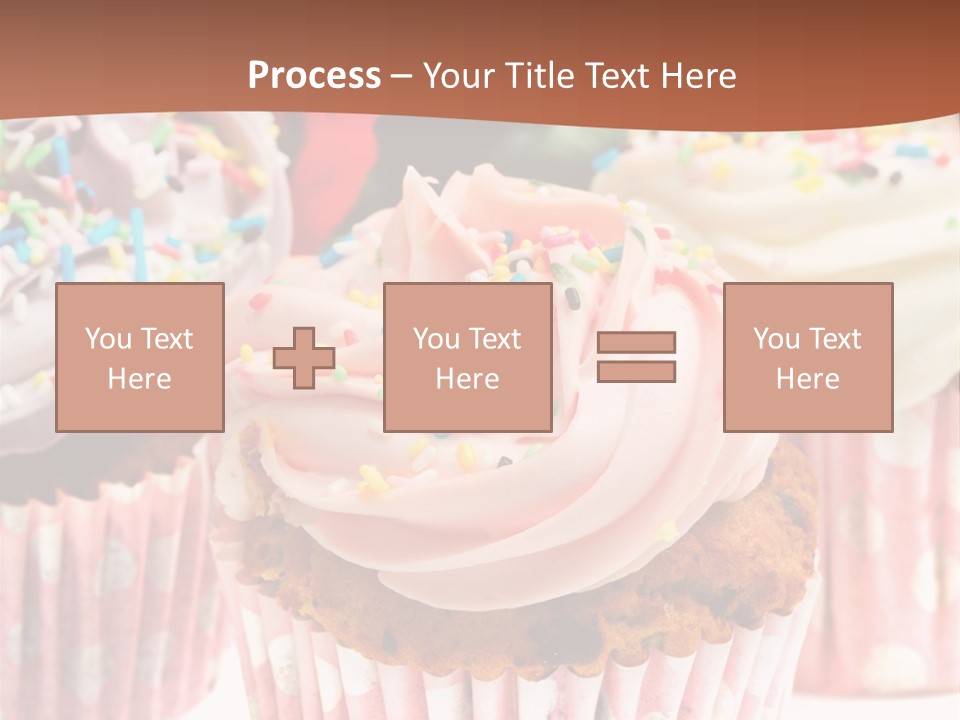Frosting Cupcake Vanilla PowerPoint Template