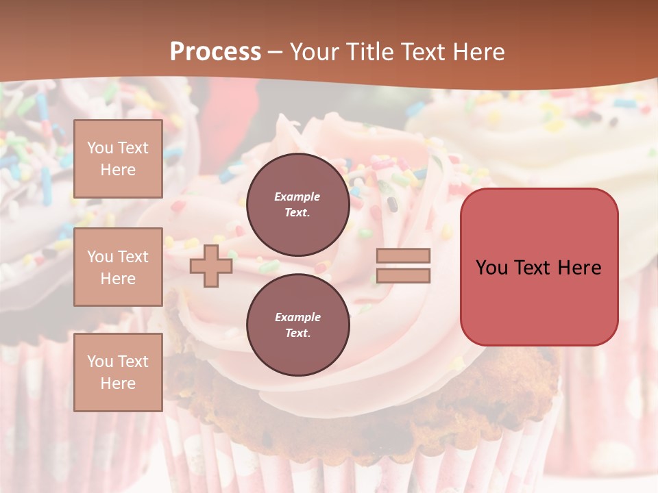 Frosting Cupcake Vanilla PowerPoint Template