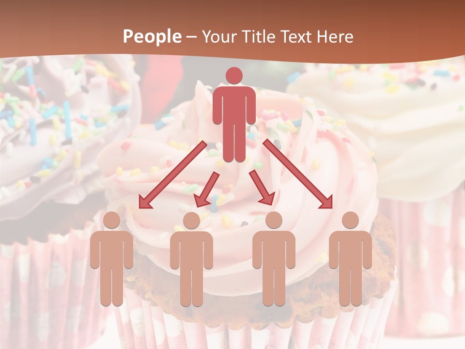 Frosting Cupcake Vanilla PowerPoint Template