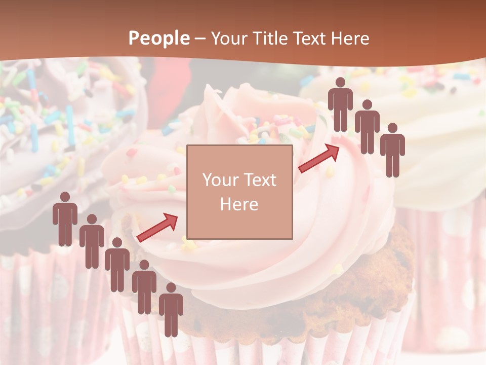 Frosting Cupcake Vanilla PowerPoint Template