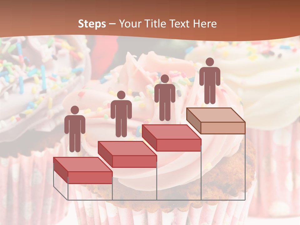 Frosting Cupcake Vanilla PowerPoint Template