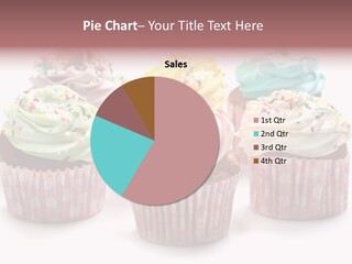 Cupcake Food Red PowerPoint Template