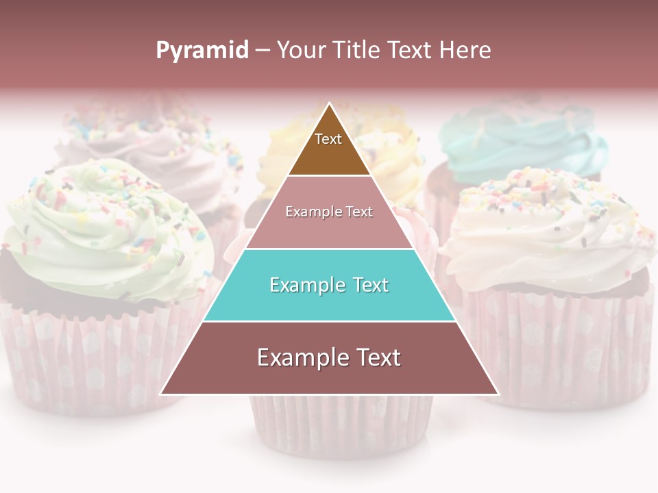 Cupcake Food Red PowerPoint Template