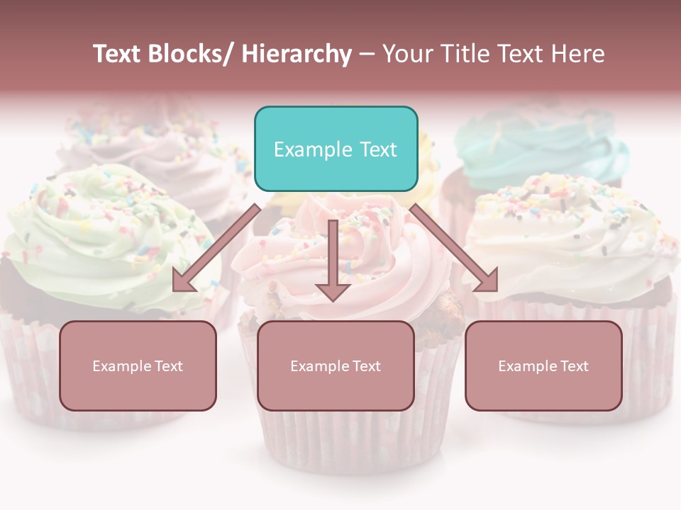 Cupcake Food Red PowerPoint Template