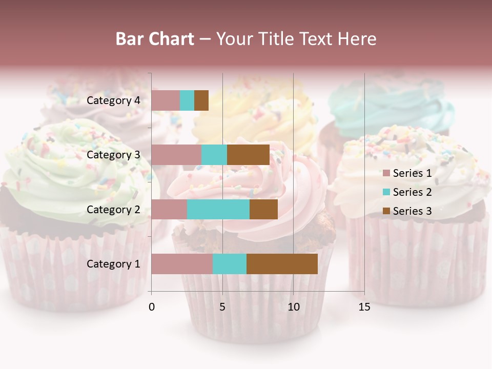 Cupcake Food Red PowerPoint Template