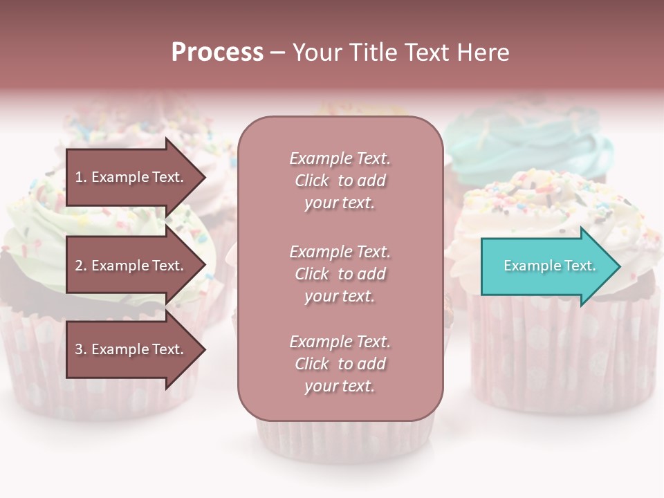 Cupcake Food Red PowerPoint Template