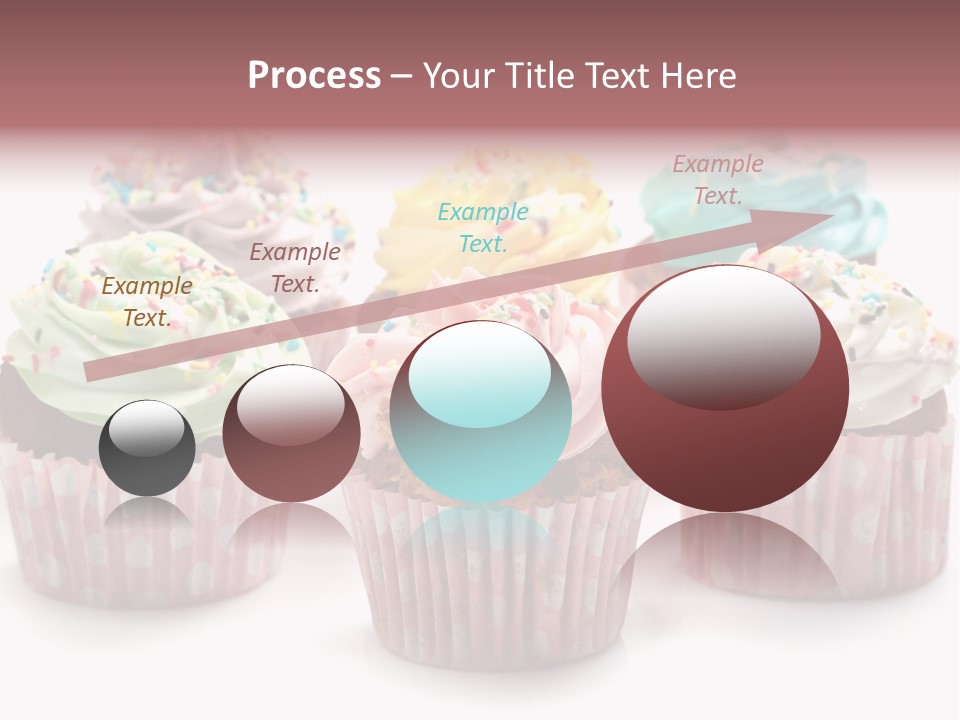 Cupcake Food Red PowerPoint Template
