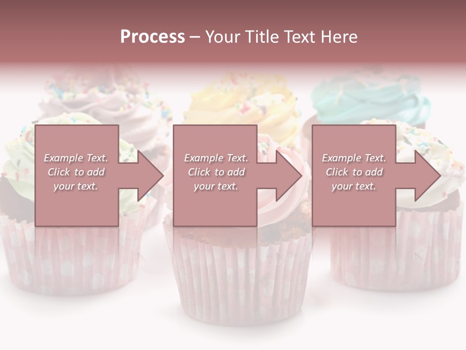 Cupcake Food Red PowerPoint Template