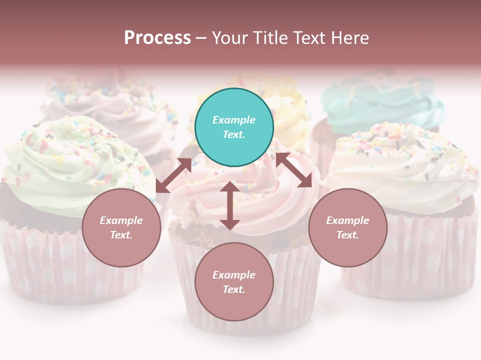 Cupcake Food Red PowerPoint Template