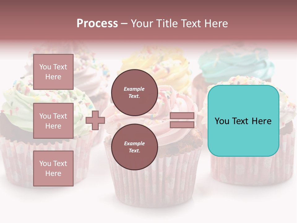 Cupcake Food Red PowerPoint Template