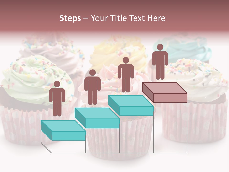 Cupcake Food Red PowerPoint Template