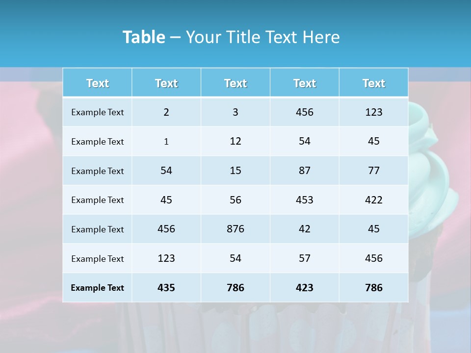 Homemade Celebration Fresh PowerPoint Template