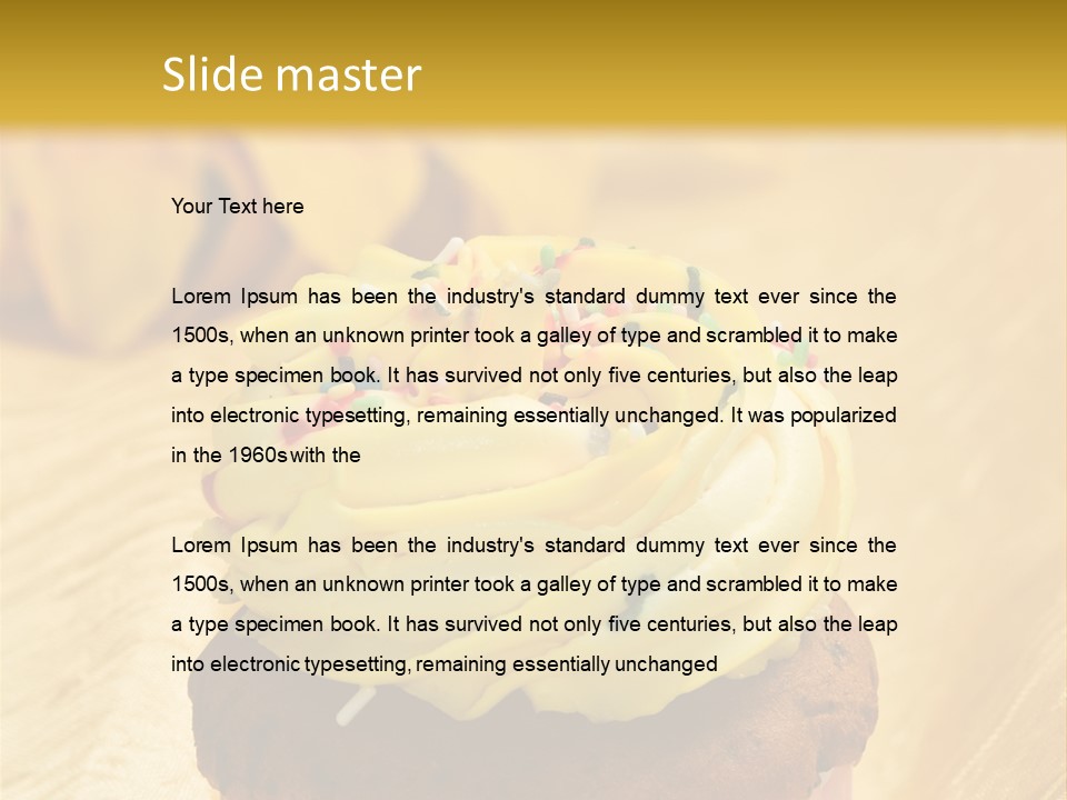 Cupcake Birthday Celebration PowerPoint Template